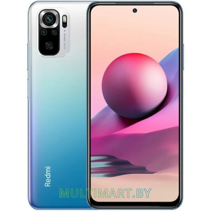 Смартфон Xiaomi Redmi Note 10S 8GB/128GB без NFC (синий океан)